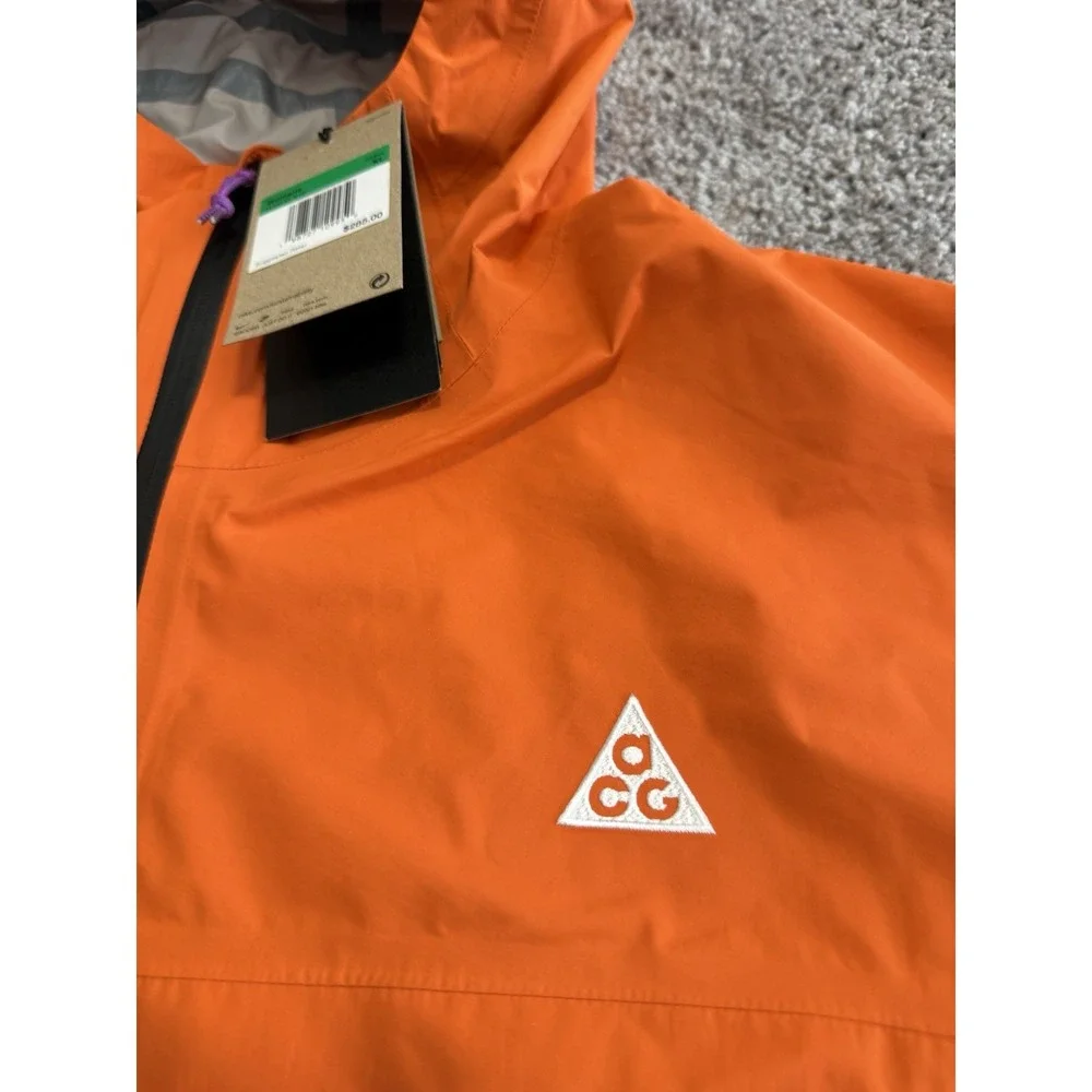 Nike ACG Morpho Storm-FIT ADV Rain Jacket Orange HJ0246-819 Womens Size XL NEW